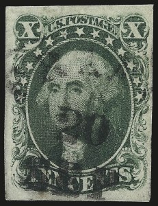 Sale 953, Lot 159, 1851-56 Issue (Scott 5-17)