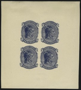 Sale 953, Lot 16, Essays, Proofs and Specimens