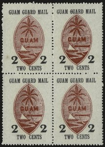 Sale 953, Lot 1718, Canal Zone, Guam