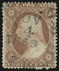 Sale 953, Lot 201, 1857-60 Issue (Scott 18-39)