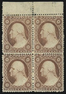 Sale 953, Lot 204, 1857-60 Issue (Scott 18-39)