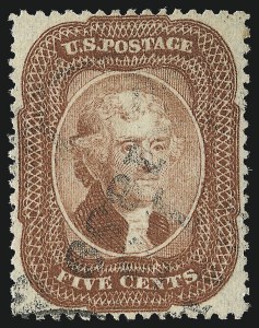 Sale 953, Lot 205, 1857-60 Issue (Scott 18-39)