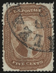 Sale 953, Lot 210, 1857-60 Issue (Scott 18-39)