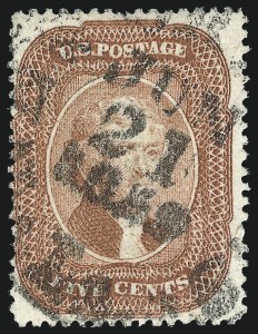 Sale 953, Lot 211, 1857-60 Issue (Scott 18-39)