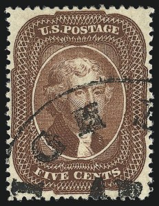 Sale 953, Lot 217, 1857-60 Issue (Scott 18-39)