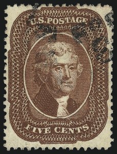 Sale 953, Lot 219, 1857-60 Issue (Scott 18-39)