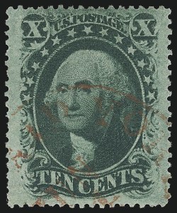 Sale 953, Lot 256, 1857-60 Issue (Scott 18-39)