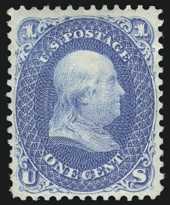 Sale 953, Lot 304, 1861-66 Issue (Scott 56-78)