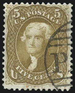 Sale 953, Lot 319, 1861-66 Issue (Scott 56-78)
