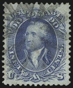 Sale 953, Lot 341, 1861-66 Issue (Scott 56-78)