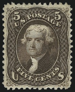 Sale 953, Lot 355, 1861-66 Issue (Scott 56-78)