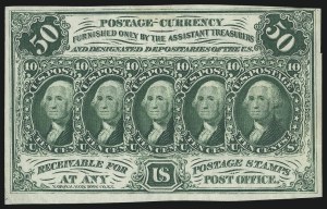 Sale 953, Lot 370, Encased Postage and Fractional Currency