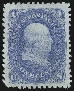 Sale 953, Lot 394, 1867-68 Grilled Issue (Scott 79-101)