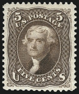 Sale 953, Lot 433, 1875 Re-Issue of 1861-66 Issue (Scott 102-111)