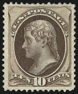 Sale 953, Lot 546, 1870-71 National Bank Note Co. Grilled Issue (Scott 134-144)