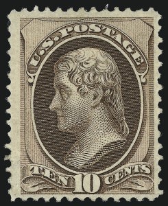Sale 953, Lot 547, 1870-71 National Bank Note Co. Grilled Issue (Scott 134-144)