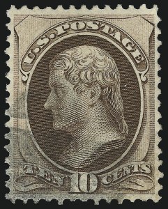 Sale 953, Lot 548, 1870-71 National Bank Note Co. Grilled Issue (Scott 134-144)