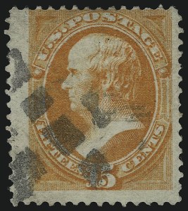 Sale 953, Lot 552, 1870-71 National Bank Note Co. Grilled Issue (Scott 134-144)