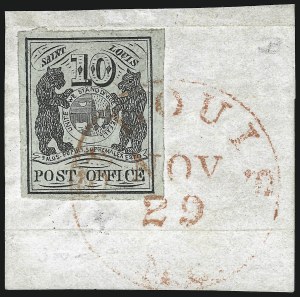 Sale 953, Lot 62, Postmasters` Provisionals
