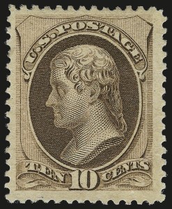 Sale 953, Lot 634, 1879 American Bank Note Co. Issue (Scott 182-191)