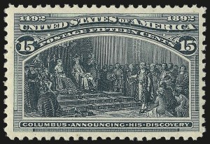 Sale 953, Lot 721, 1893 Columbian Issue (Scott 230-245)