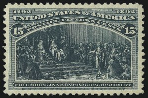 Sale 953, Lot 723, 1893 Columbian Issue (Scott 230-245)