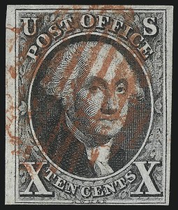 Sale 953, Lot 86, 1847 Issue (Scott 1-2)
