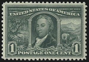 Sale 953, Lot 945, 1904 Louisiana Purchase Issue (Scott 323-327)