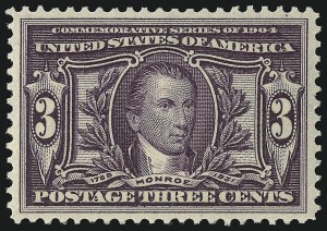 Sale 953, Lot 947, 1904 Louisiana Purchase Issue (Scott 323-327)