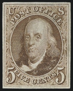 Sale 953, Lot 95, 1875 Reproduction of 1847 Issue (Scott 3-4)