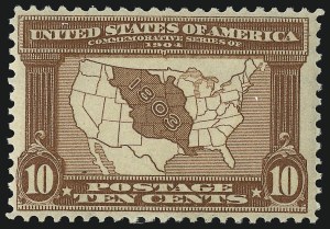 Sale 953, Lot 954, 1904 Louisiana Purchase Issue (Scott 323-327)