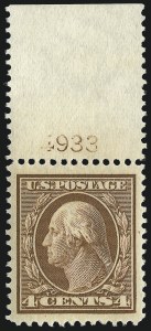 Sale 953, Lot 962, 1908-10 Washington-Franklin Issues (Scott 331-356)