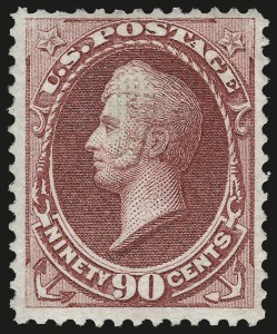 Sale 956, Lot 144, 1870 National Bank Note Co. Grilled Issue (Scott 134-144)