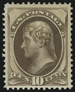 Sale 956, Lot 148, 1870 National Bank Note Co. Ungrilled Issue (Scott 145-155)
