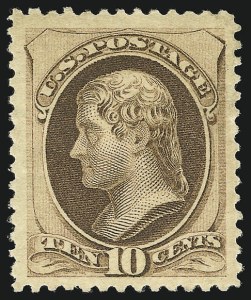 Sale 956, Lot 183, 1879 American Bank Note Co. Issue (Scott 182-191)