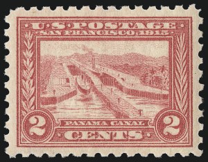 Sale 956, Lot 396, Panama-Pacific Issue