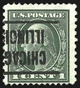 Sale 956, Lot 415, 1912-16 Issued (Scott 423A-423D)
