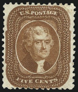 Sale 956, Lot 52, 1875 Reprint of 1857-60 Issue