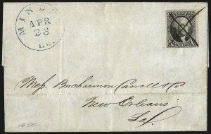 Sale 958, Lot 523, 1847 Issue