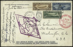 Sale 958, Lot 714, Air Post, including Inverted Jenny Position 21