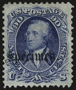 Sale 959, Lot 2009, Essays, Proofs and Specimens