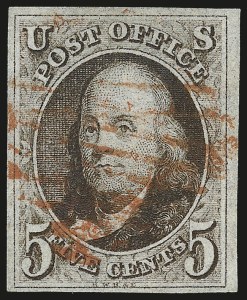 Sale 959, Lot 2040, 1847 Issue (Scott 1-2)