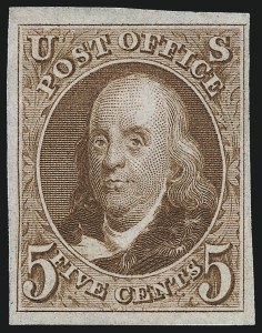 Sale 959, Lot 2060, 1875 Reproduction of 1847 Issue (Scott 3-4)