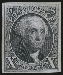 Sale 959, Lot 2066, 1875 Reproduction of 1847 Issue (Scott 3-4)
