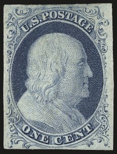 Sale 959, Lot 2081, 1851-56 Issue (Scott 5A-17)