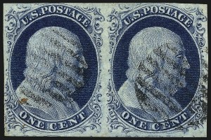 Sale 959, Lot 2092, 1851-56 Issue (Scott 5A-17)