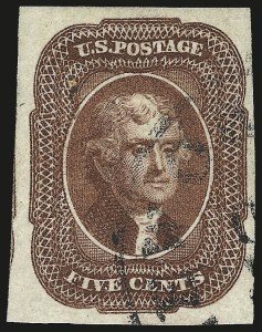 Sale 959, Lot 2110, 1851-56 Issue (Scott 5A-17)