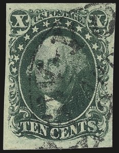 Sale 959, Lot 2124, 1851-56 Issue (Scott 5A-17)