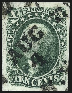 Sale 959, Lot 2126, 1851-56 Issue (Scott 5A-17)