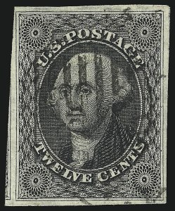 Sale 959, Lot 2139, 1851-56 Issue (Scott 5A-17)